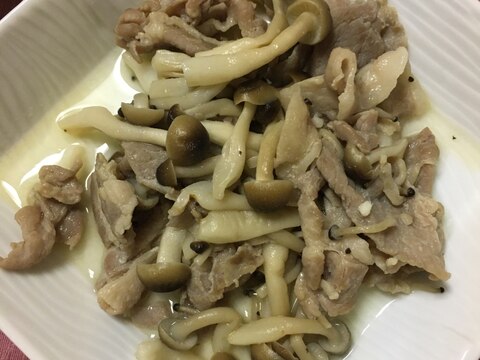 しめじと豚肉のスタミナ炒め☆